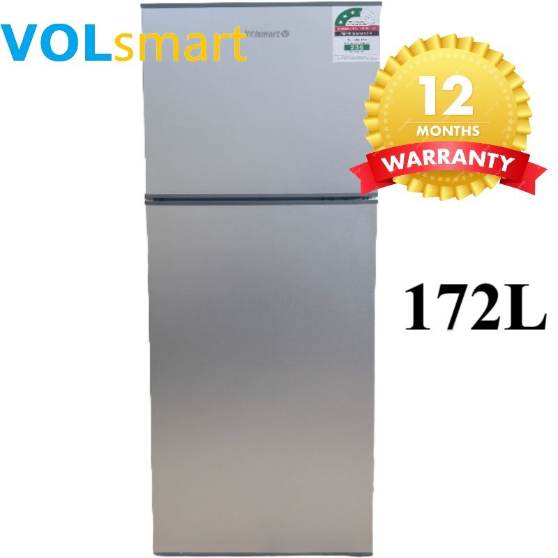 Volsmart 172L Fridge Freezer VL-BCD172 Energy Saving Double Doors Refrigerator 172L fridge double door Direct Cool fridge Refrigerator fridges and freezers fridge172ltrs fridge 172 fridge 172L
