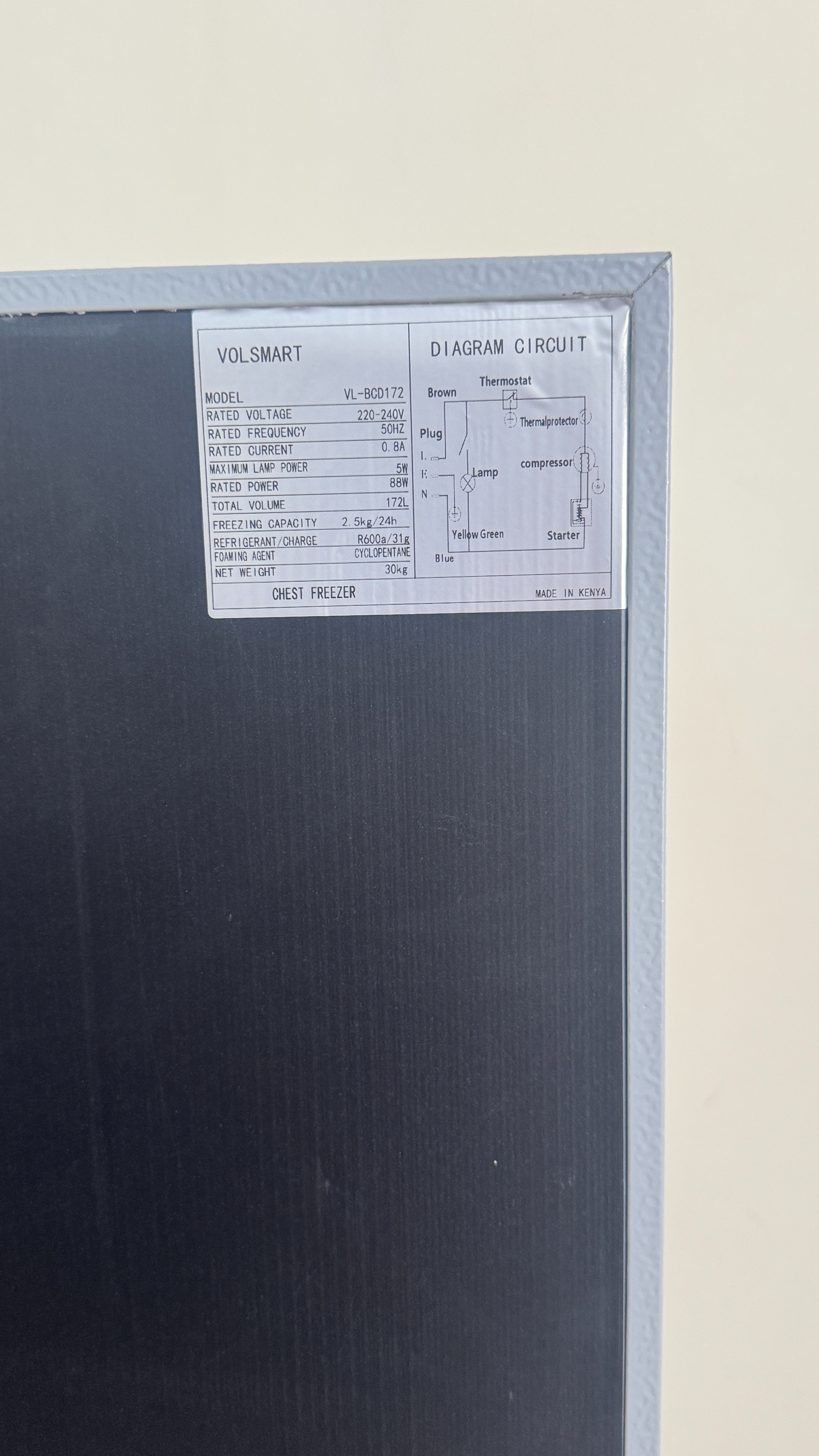 Volsmart 172L Fridge Freezer VL-BCD172 Energy Saving Double Doors Refrigerator 172L fridge double door Direct Cool fridge Refrigerator fridges and freezers fridge172ltrs fridge 172 fridge 172L