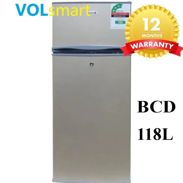 【HOT】Volsmart 118L Fridge Freezer VL-BCD118 Energy Saving Double Doors Refrigerator 118L fridge double door Direct Cool fridge Refrigerator fridges and freezers