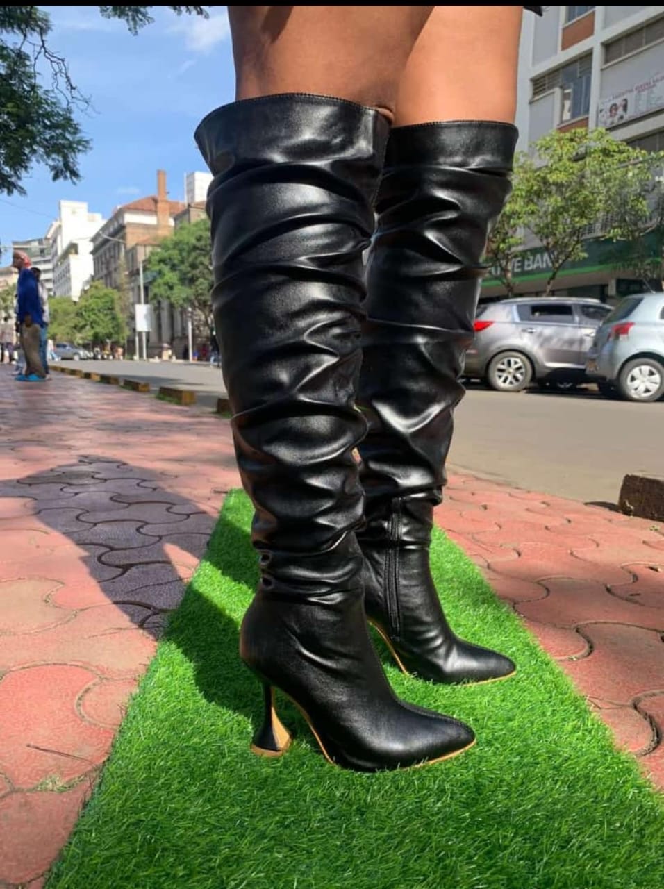 Women Fashion Quality  Star Thigh high boots Over the knee