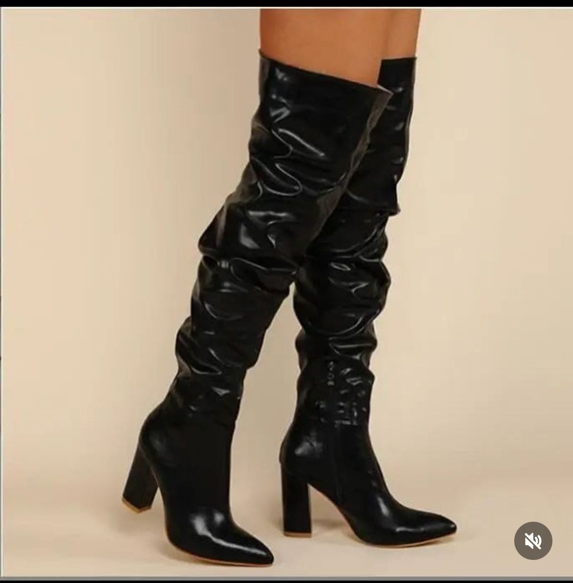 Women Fashon Chunky Over the kneeThigh High Boot