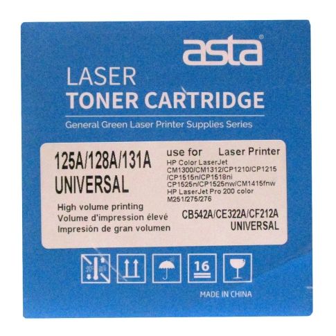 Asta 125A ASTA 128A  ASTA 131A Laser Toner Cartridge, Yellow,CYAN MAGENTA BLACK