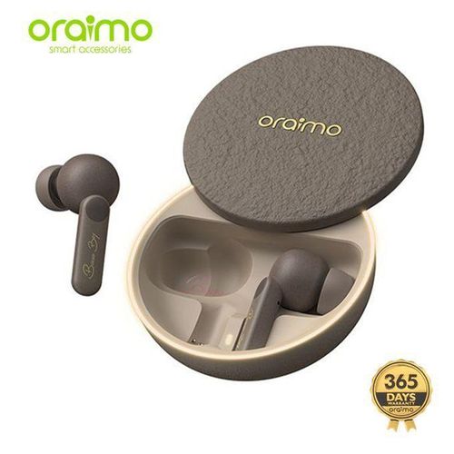 Oraimo SpacePods x Burna Boy ANC True Wireless Earbuds - Grey