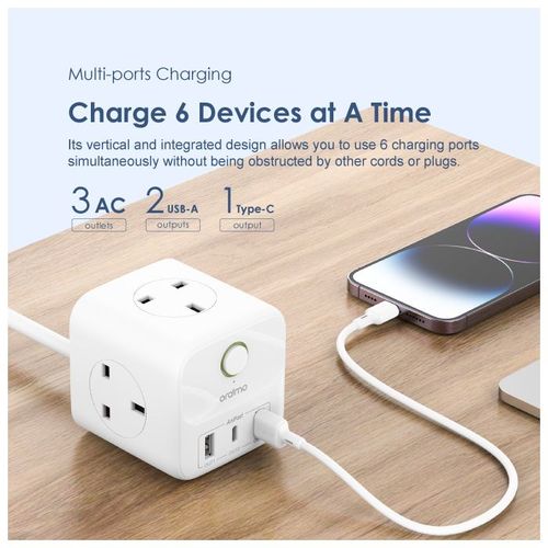 Oraimo Power Hub C 6-In-1 Smart Fast Charging – OSW-U342