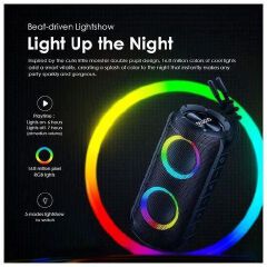 Oraimo Rover RGB Lights Bluetooth 5.3 Portable IPX5 Wireless Speaker


Oraimo Rover RGB Lights Bluetooth 5.3 Portable IPX5 Wireless Speaker