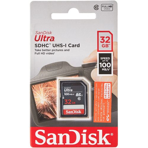 Sandisk SD CARD 32GB 100/120Mb/s For Camera