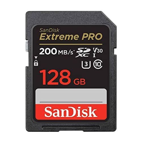 Sandisk 128gb Extreme Pro 4K SD Card For Cameras Very Fast Speed Upto 200mbps