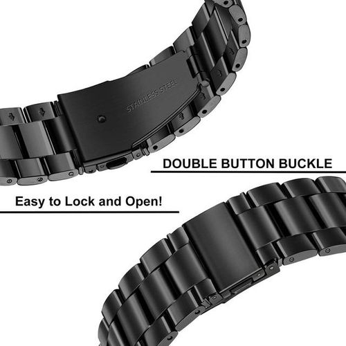 22mm Metal Strap For Samsung Galaxy Watch 46mm/3/gear S3/huawei Watch Gt 2-3 46mm Stainless Steel Wristband For Amazfit Gtr