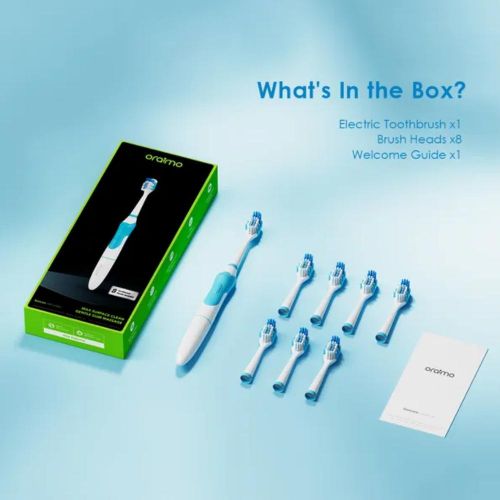 Oraimo SoniCare Electric Toothbrush With 8 Replacement Brushes