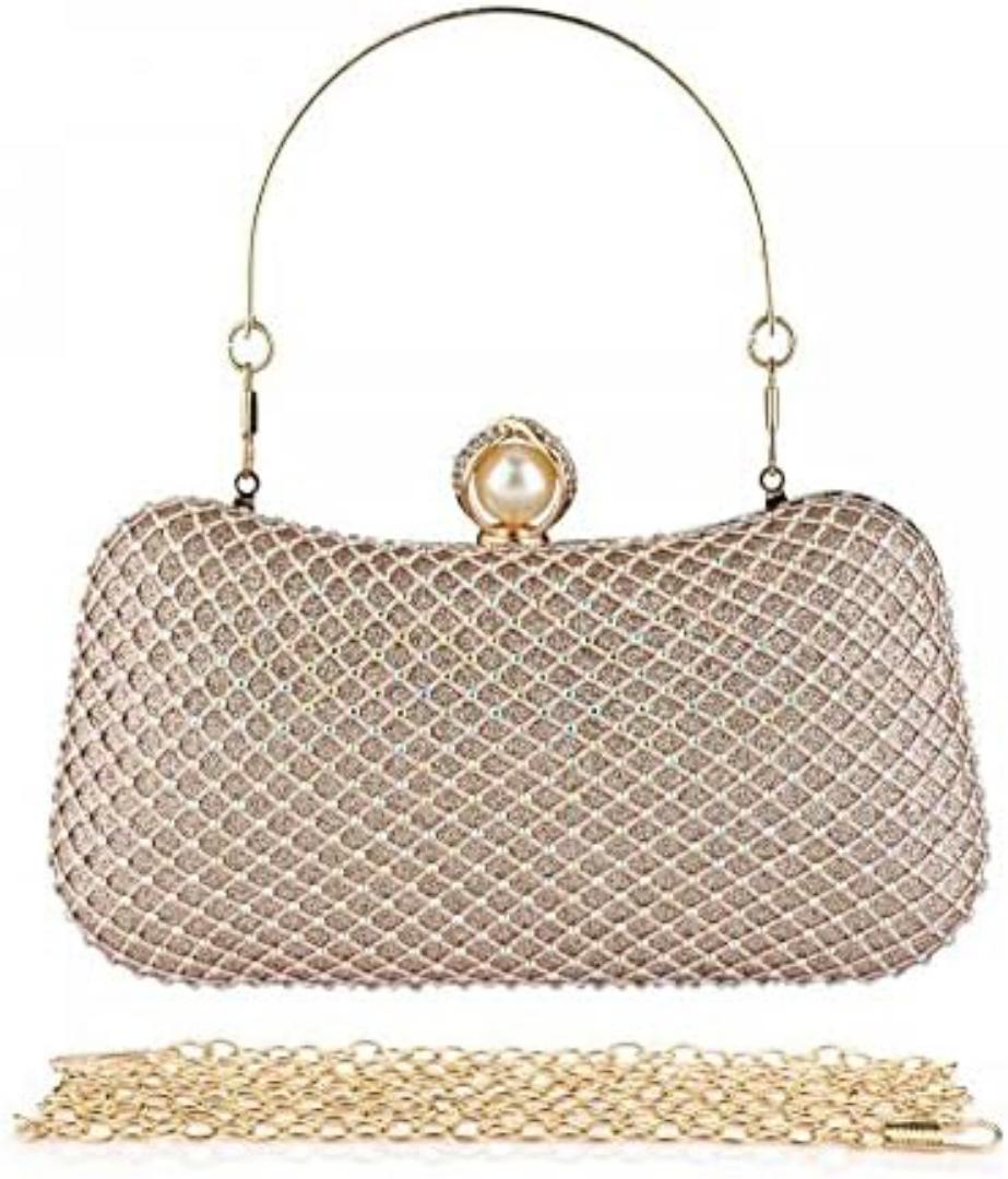 Crystal Women Evening Clutch Shiny Bling Purse Glitter Rhinestone Shouderbag for Christmas Bridal Wedding Party