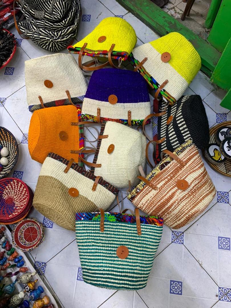 Handcrafted Kiondo bags