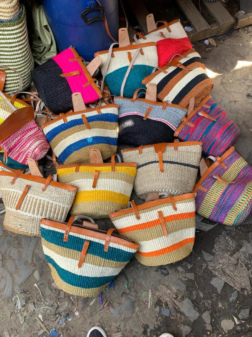 Handcrafted Kiondo bags