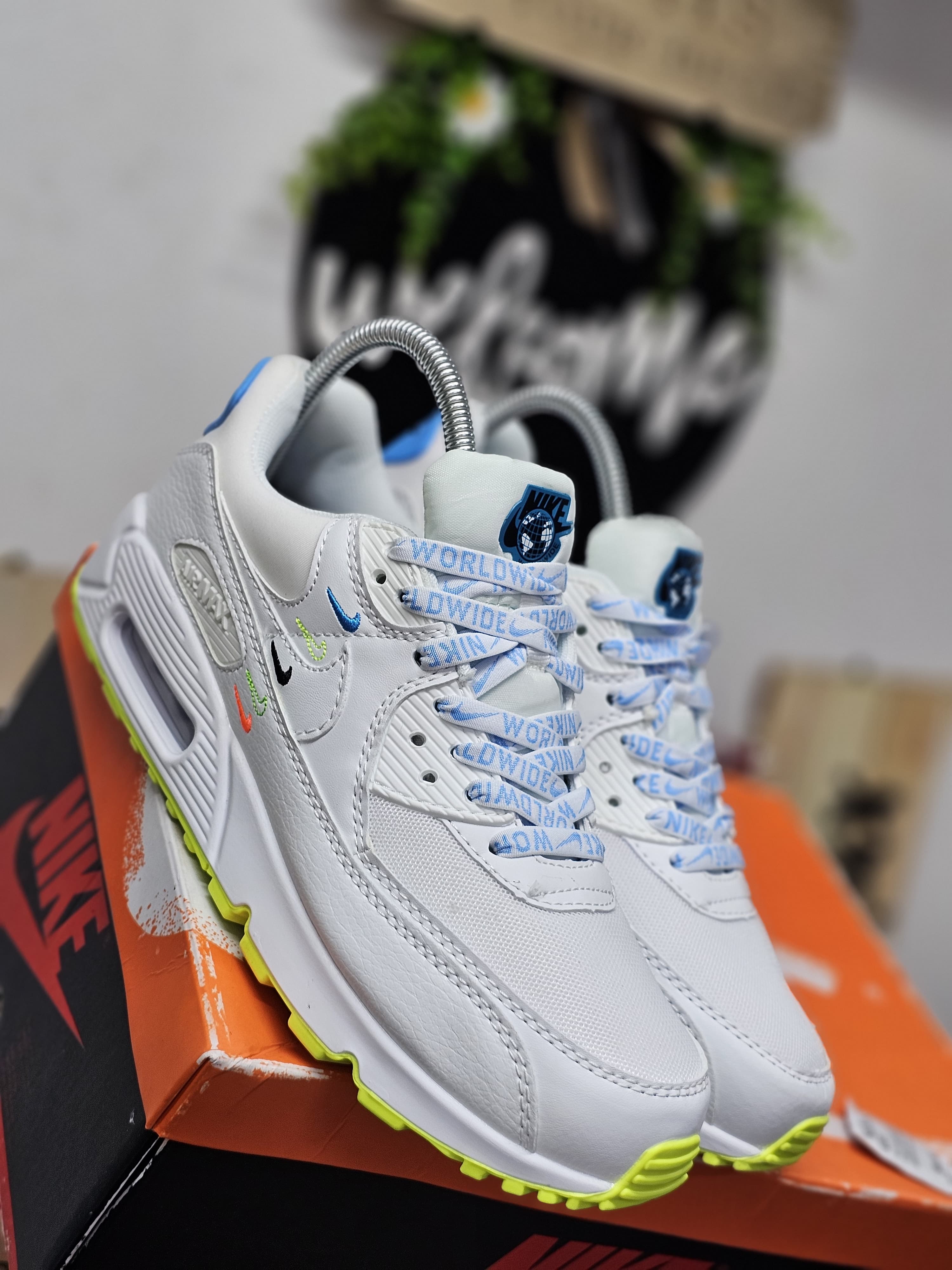 Black friday crazy offer on Airmax 90 Whites UNISEX Men's Shoes Sneakers