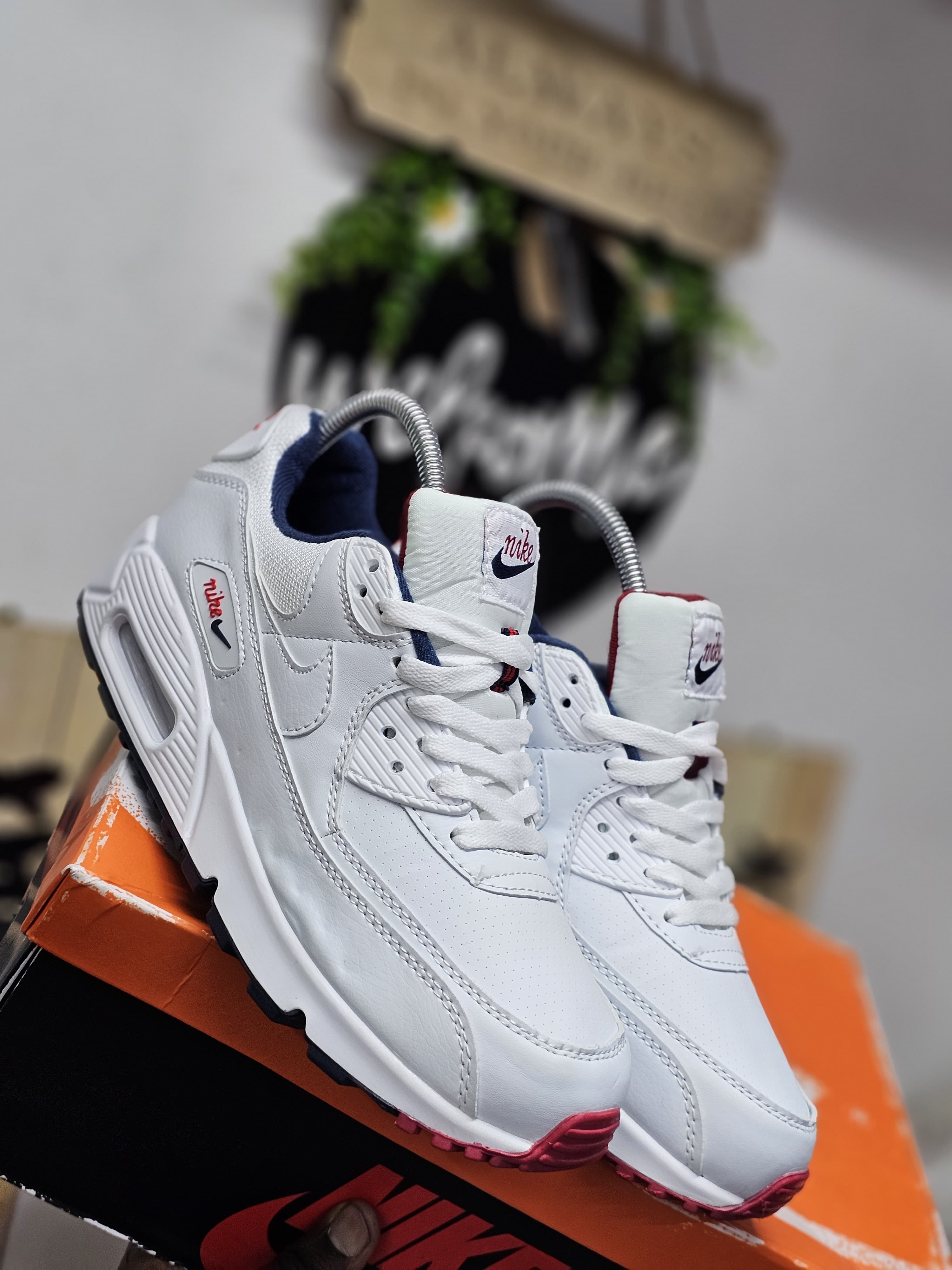 Black friday crazy offer on Airmax 90 Whites UNISEX Men's Shoes Sneakers