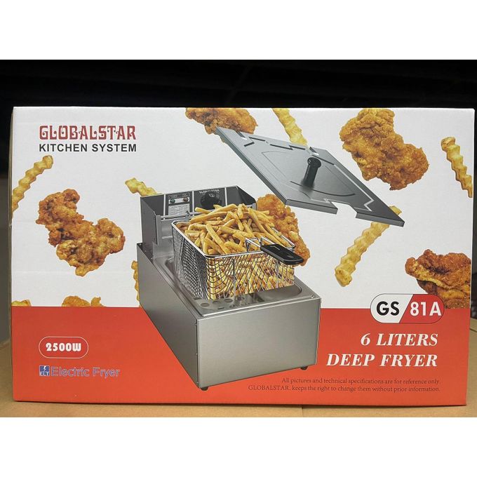 6 litres Globalstar single deep fryer ✨perfect kitchen appliance for anyone who loves to cook and fry food. It has a large 6L capacity, which allows you to fry a large amount of food at once,