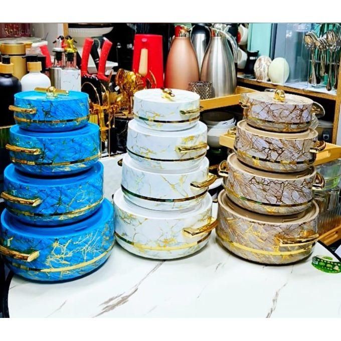 Turkish 4pc Turkish Insulated Hotpots, Hot Pots Casserole Set - 1.0lts ,1.5lits ,2.5lts ,3.5lts keep your food hot and fresh for upto 6 Hours with this elegant and very stylish 4 Piece Food Warmer Se