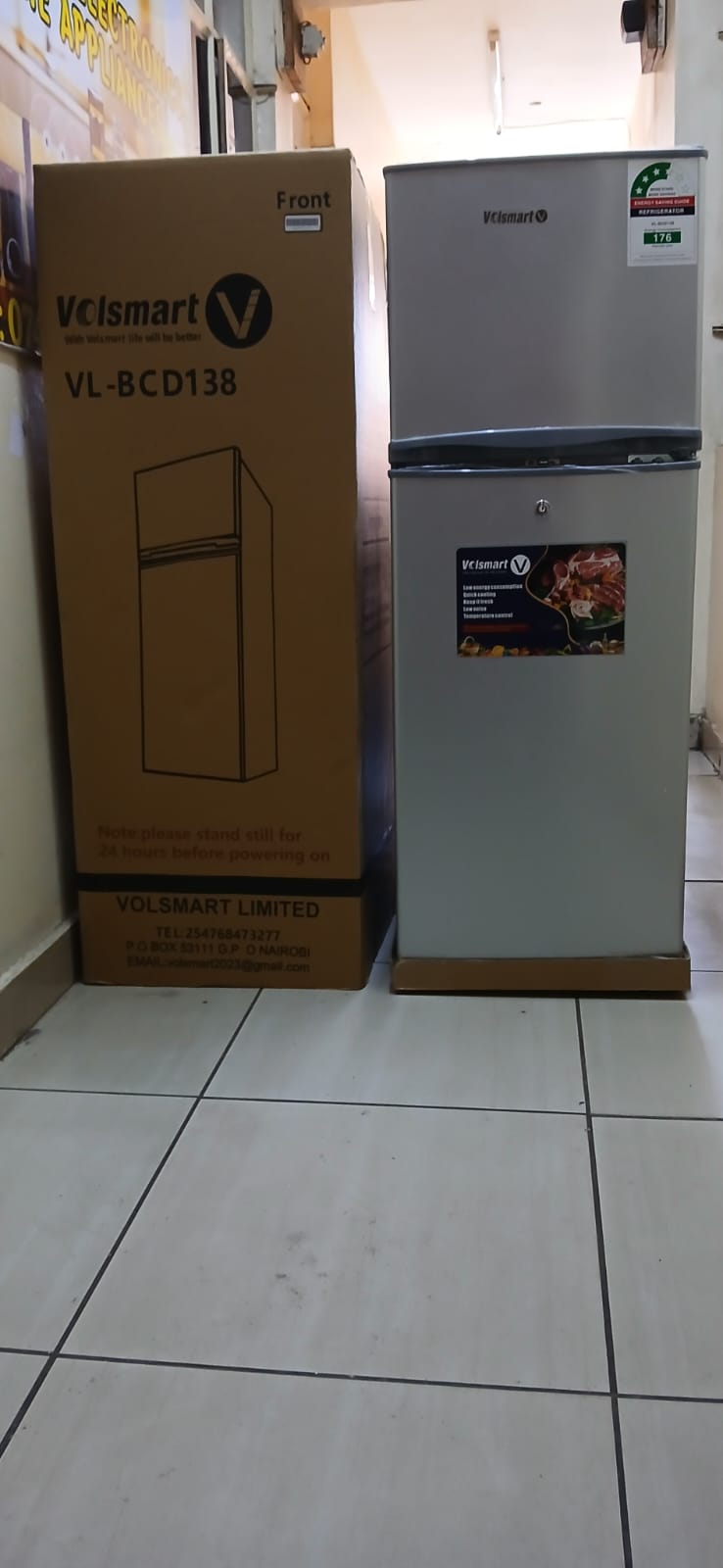 Volsmart 138l VL-BCD138 double door Refrigerator