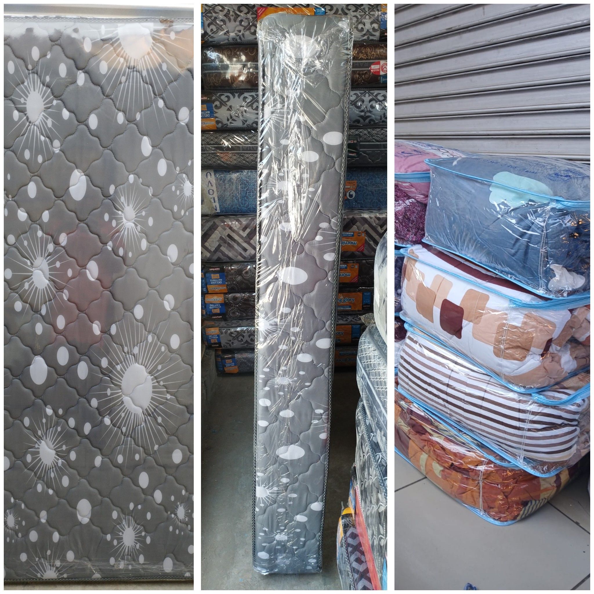 4×6×10 inch quilted Morning Glory Superfoam Medium density mattress with a 4by6 single woolen duvet