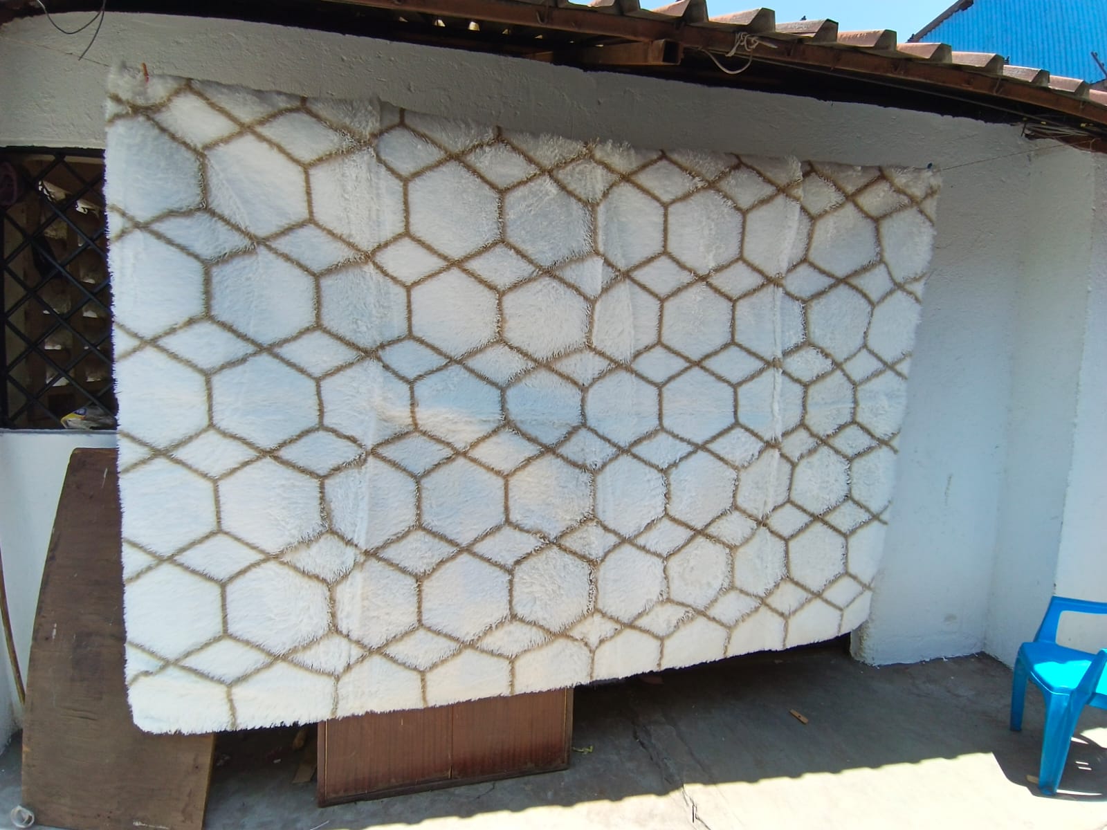 7by10 ft new design patched fluffy carpet