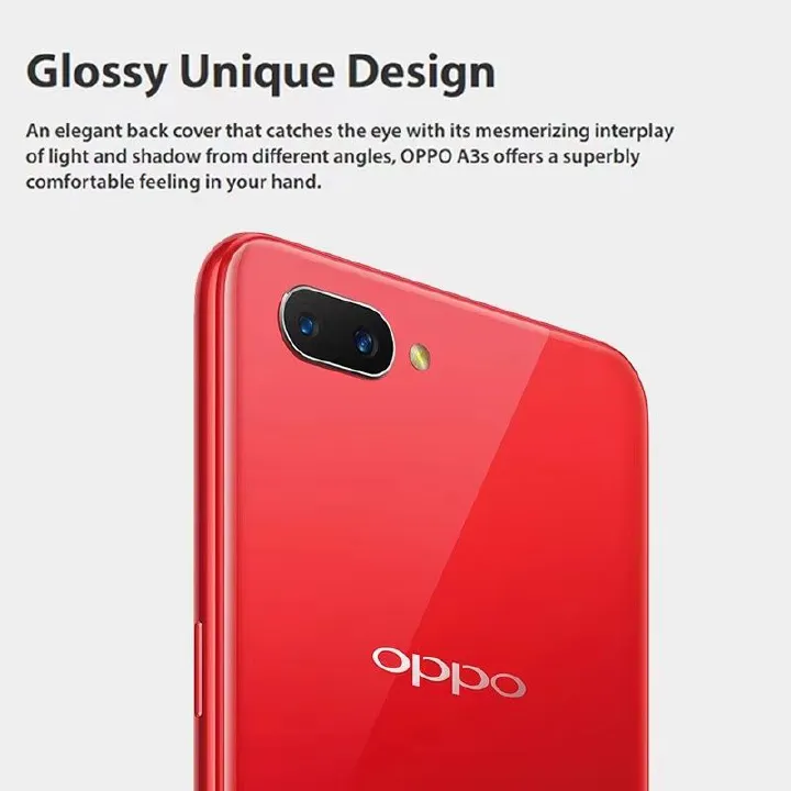 Refurbished oppo A5 /A3s Ram 4GB+Rom 64GB, Smartphone Android LTE Phone, 6.2 Inch Screen, Front 8mp, Rear 13mp + 2MP Camera, Face Unlock, 4230mah Battery, Octa Core Dual SIM Smartphone