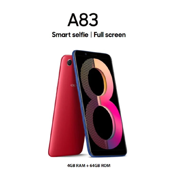 Refurbished OPPO A83 Smartphones 64GB+4GB 5.7 "13MP+8MP 3180mAh Dual SIM 4G phone face Unlock Refurbished Phone SmartPhones Mobile Phones Smart phone 4G Phone oppp phone