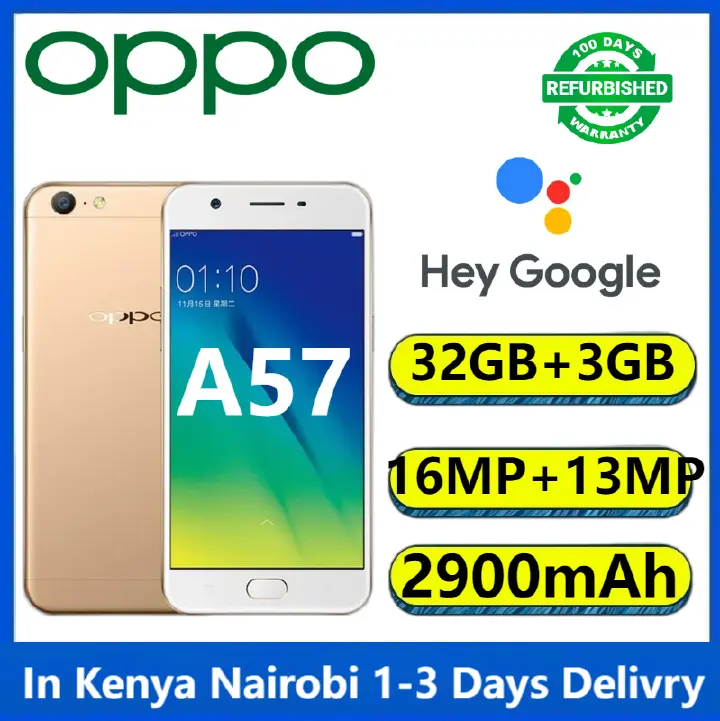 Refurbished OPPO A57 F1 32GB+3GB  5.2” 13MP+16MP  Fingerprint unlock phone Dual SIM 4G phone  Refurbished Phone SmartPhones Mobile Phones Smart phone 4G Phone oppp phone smartphone