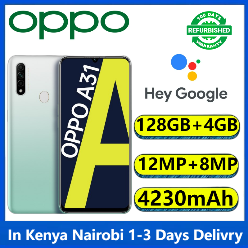Refurbished OPPO A8 A31 Smart Phone 128GB+6GB 6.5" 4230mAh Fingerprint unlock phone Dual SIM 4G phone  Refurbished Phone SmartPhones Mobile Phones 128GB phone 4G Phone oppp phone smartphone