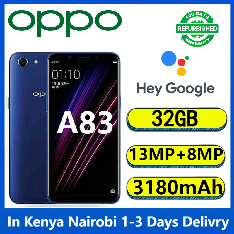 Refurbished OPPO A83 Smartphones 32GB 5.7 "13MP+8MP 3180mAh Dual SIM 4G phone face Unlock Refurbished Phone SmartPhones Mobile Phones Smart phone 4G Phone oppp phone
