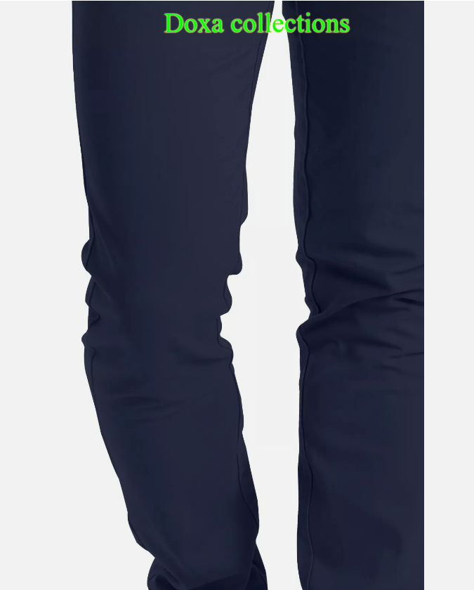 Navy Blue Soft Khaki Men's Trouser Slim Fit Casual- Non-Fading, Slight stretch, Long pant