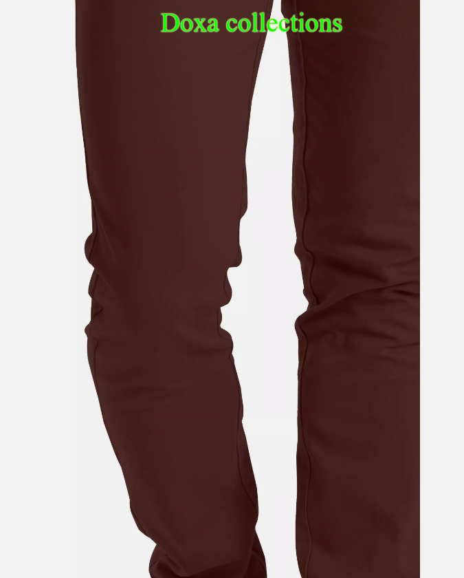 Maroon Soft Khaki Men's Trouser Slim Fit Casual- Non-Fading, Slight stretch, Long pant