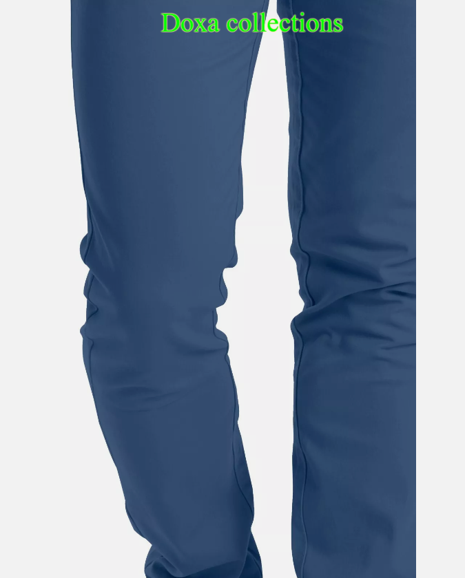 Blue Soft Khaki Men's Trouser Slim Fit Casual- Non-Fading, Slight stretch,Long pants