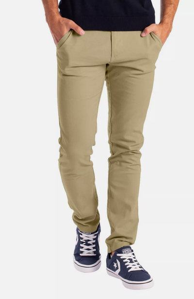 Beige Soft Khaki Men's Trouser Slim Fit Casual- Non-Fading, Slight stretch, Long pants
