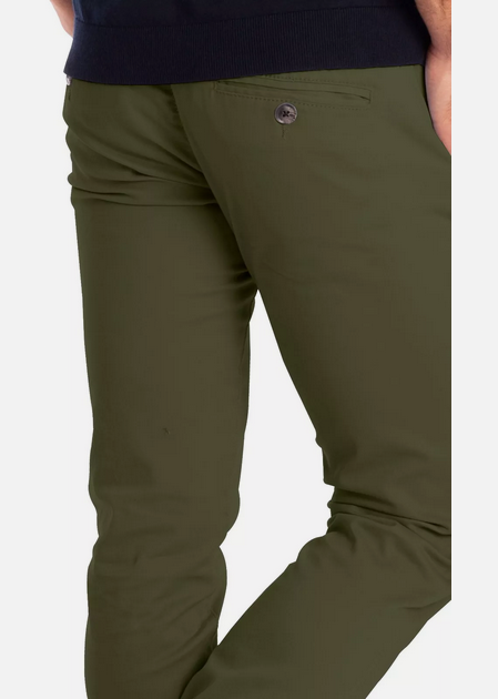 Jungle Green Soft Khaki Men's Trouser Slim Fit Casual- Non-Fading, Slight stretch, Long pants