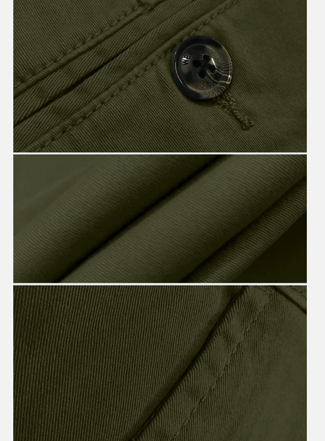 Jungle Green Soft Khaki Men's Trouser Slim Fit Casual- Non-Fading, Slight stretch, Long pants
