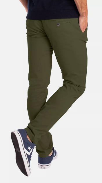 Jungle Green Soft Khaki Men's Trouser Slim Fit Casual- Non-Fading, Slight stretch, Long pants