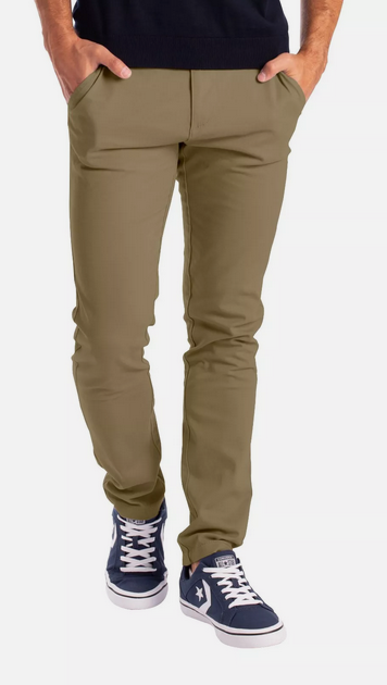 Brown & Light Brown Soft Khaki Men's Trouser Slim Fit Casual- Non-Fading, Slight stretch, Long pants