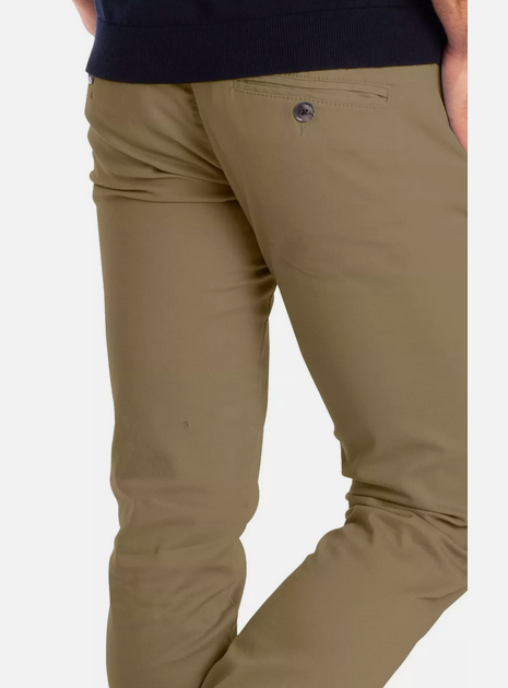 Brown & Light Brown Soft Khaki Men's Trouser Slim Fit Casual- Non-Fading, Slight stretch, Long pants