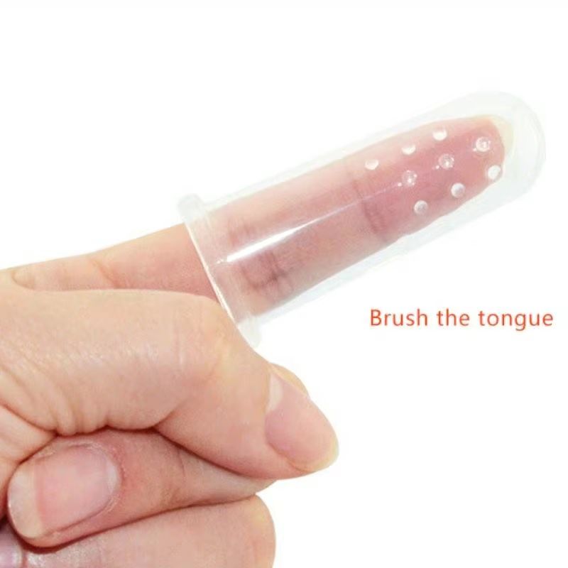 Baby Silicone Finger Cover Deciduous Teeth With Box Brush Baby Deciduous Teeth Brush Training Toothbrush Baby Tongue Coating Cleaning