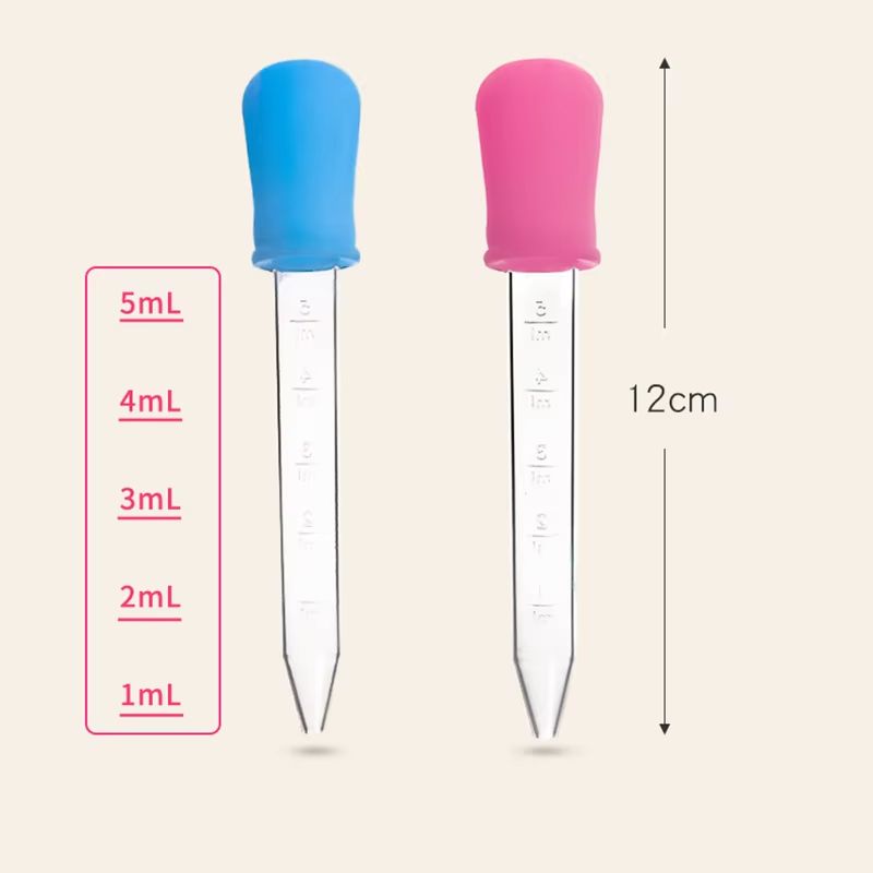 2pcs 5 ml Baby Child Medicine Dispenser Dropper Type Medicine Inspirator for Infant Toddler Liquid Given Medicine Feeder