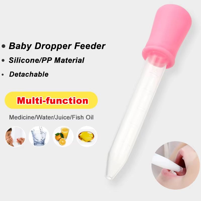 2pcs 5 ml Baby Child Medicine Dispenser Dropper Type Medicine Inspirator for Infant Toddler Liquid Given Medicine Feeder
