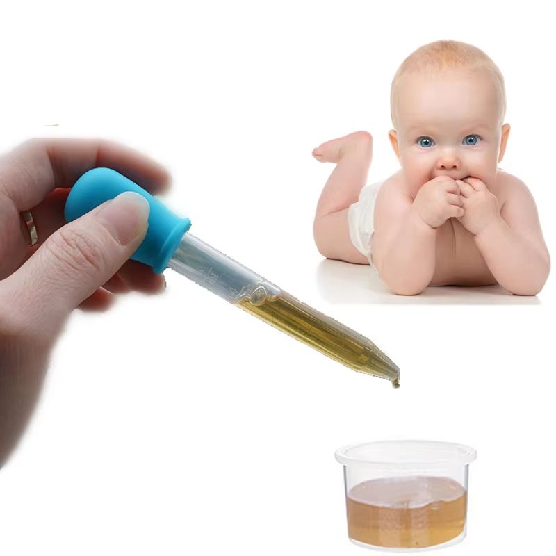 2pcs 5 ml Baby Child Medicine Dispenser Dropper Type Medicine Inspirator for Infant Toddler Liquid Given Medicine Feeder