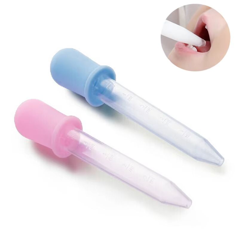 2pcs 5 ml Baby Child Medicine Dispenser Dropper Type Medicine Inspirator for Infant Toddler Liquid Given Medicine Feeder