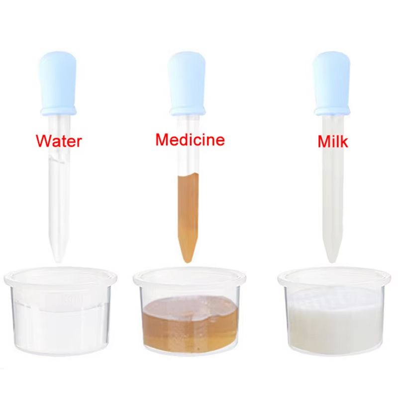2pcs 5 ml Baby Child Medicine Dispenser Dropper Type Medicine Inspirator for Infant Toddler Liquid Given Medicine Feeder