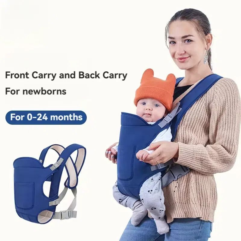 Multi-Functional Baby Carrier, Dual-Shoulder Infant Backpack, Front and Back Carrying Positions