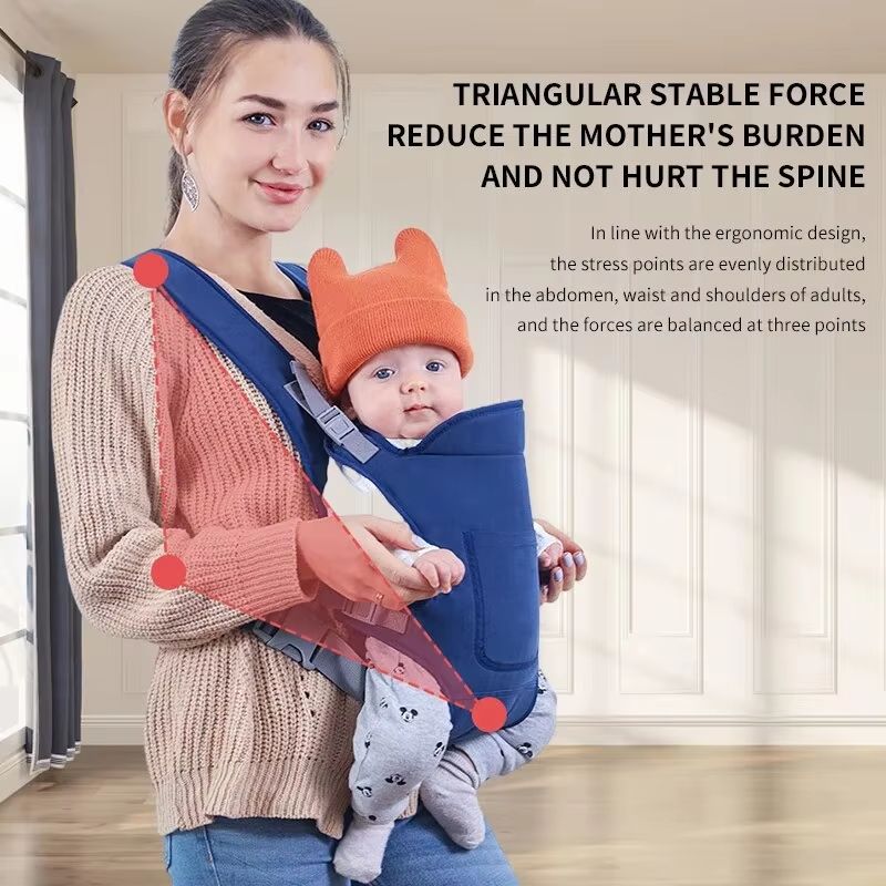 Multi-Functional Baby Carrier, Dual-Shoulder Infant Backpack, Front and Back Carrying Positions