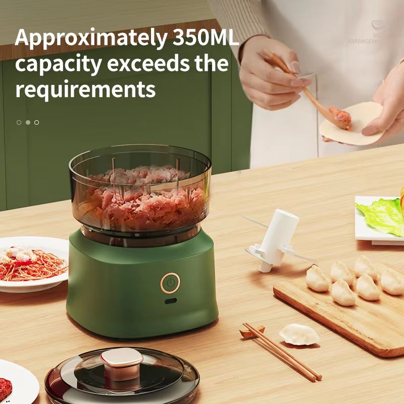 Mini Wireless Electric Baby Food Maker Dual Purpose Garlic Puree 350ml Usb Charging Kitchen Food Shredder Meat Grinder Vegetable