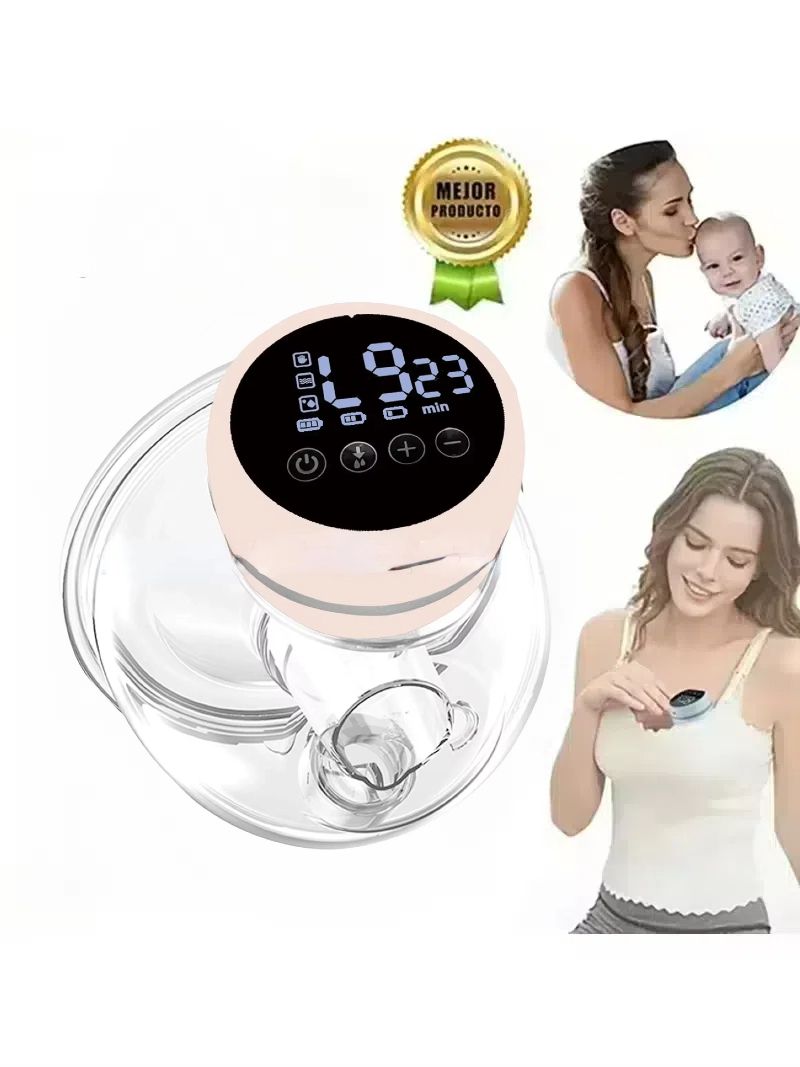 Smart Wearable Invisible Electric Breast Pump Portable High Suction Rechargeable Extractors BPA Free 3 Modes & 12 Levels Low Noise