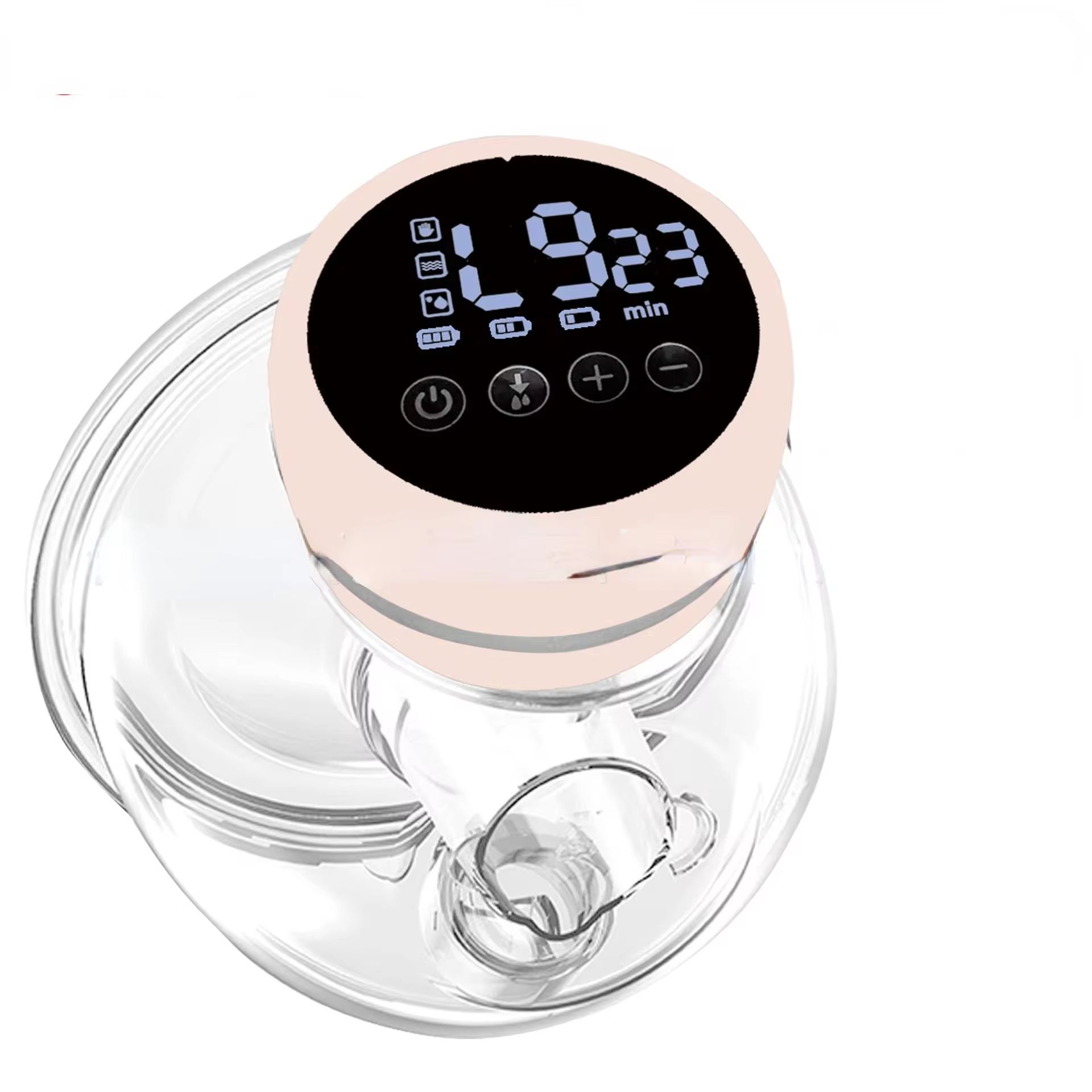 Smart Wearable Invisible Electric Breast Pump Portable High Suction Rechargeable Extractors BPA Free 3 Modes & 12 Levels Low Noise