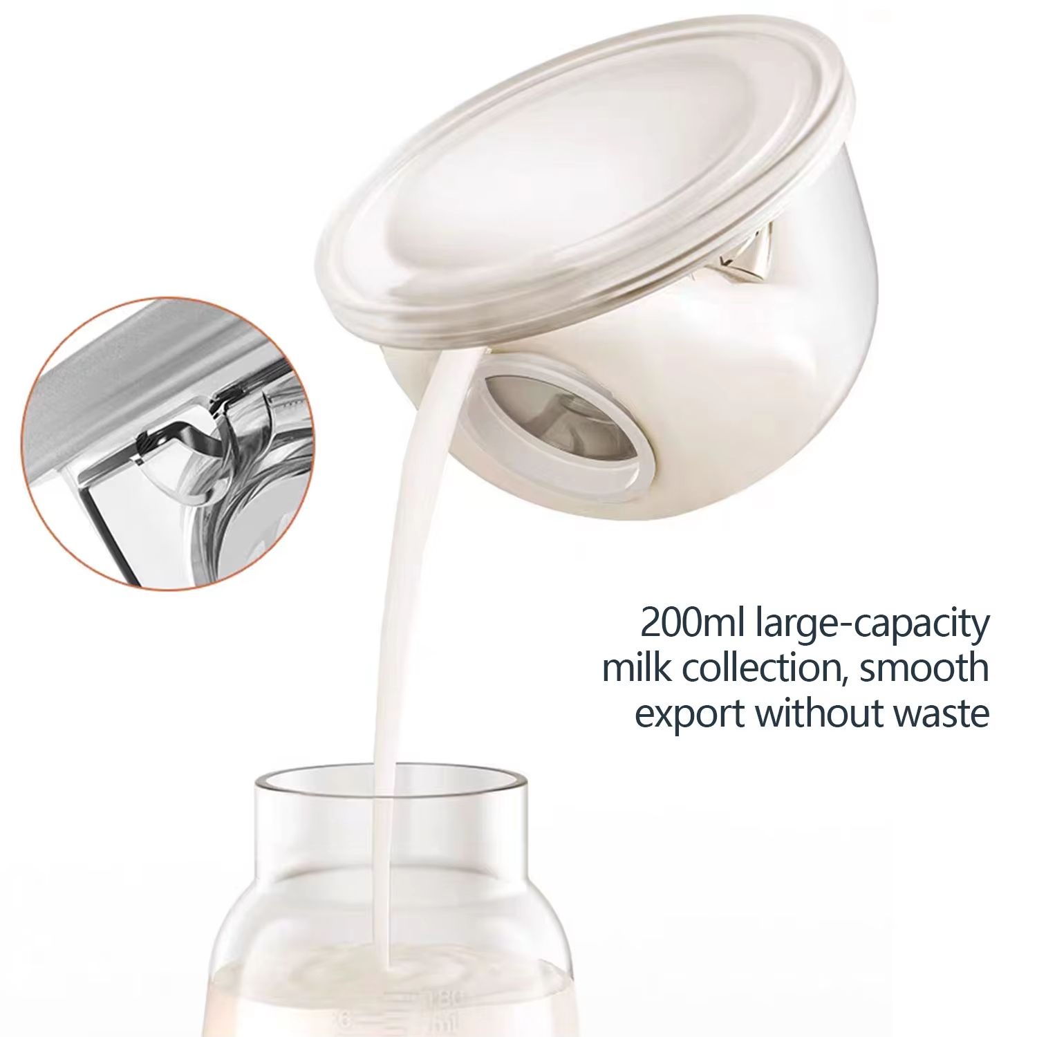 Smart Wearable Invisible Electric Breast Pump Portable High Suction Rechargeable Extractors BPA Free 3 Modes & 12 Levels Low Noise