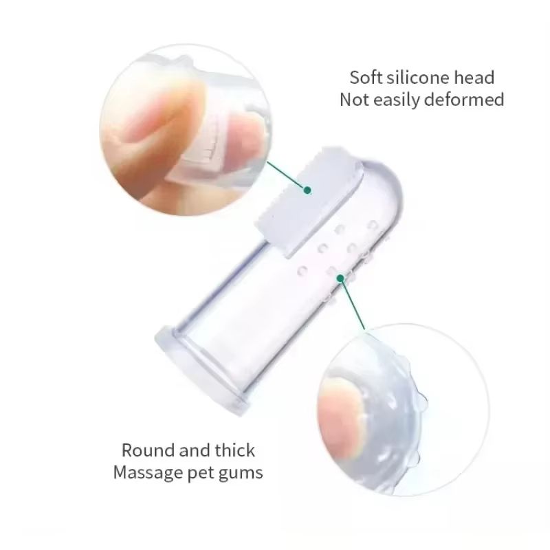 Baby Silicone Finger Cover Deciduous Teeth With Box Brush Baby Deciduous Teeth Brush Training Toothbrush Baby Tongue Coating Cleaning